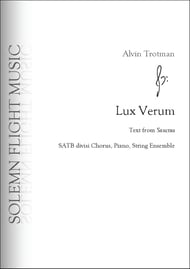 Lux Verum SATB choral sheet music cover Thumbnail